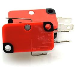HJ Garden 6pcs AC DC Micro Switch 3 Pin Short Lever Miniature Limit Touch Switch 125V/250V 15A/7.5A 0.6A/0.3A Control Switch for Electronic Appliances V-151-1C25