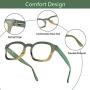Reading Glasses Oversized Frame Women UV Blue Light Filtering Magnifier 1.25 - 3.00