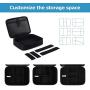 BAGSMART Electronic Organizer Accessories Organizer Travel Double Layer Electronics Bag Large for 10.5 inch iPad Pro, Adapter, Cables, Black