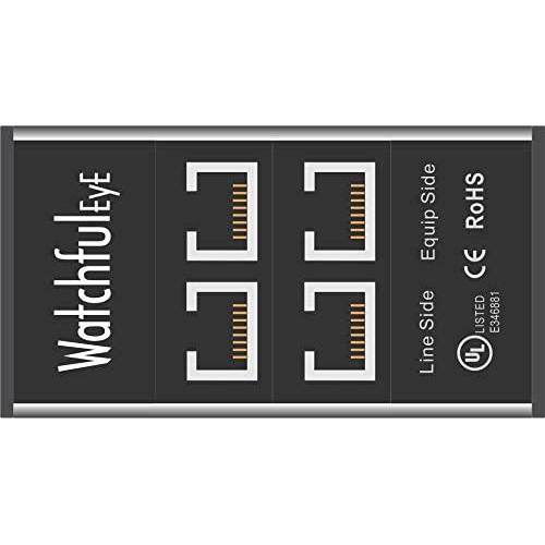 WatchfulEyE WTH-SG/RJ45-KH-C/2 19-inch Rack Mounted 2 Port Gigabit Ethernet Surge Protector