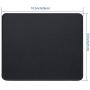 Gimnor 3 Pack Standard Mouse Pad with Stitched Edges, Comfortable Mouse Mat Pad, Non-Slip Rubber Base Mousepad for All Types of Mouse Laptop Computer PC 10.3 x 8.3 inches Black