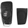  for Audi A2 A3 A4 A6 A6L A8 S5 Q7 TT Remote Flip Folding Car Key Shell HU66 Uncut Blank Blade 3 Buttons Auto Case