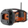 Ridgid R84087 18V Lithium Ion Cordless / Corded Jobsite Radio with Bluetooth, Aux, and AM/FM capabilities (AAA Battery and Aux Cord Included, 18V Battery Not Included)