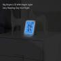 Brinonac Digital Hygrometer Home Office Electronic Thermometer Big LCD Touch Screen Time Clocker with Backlit Calander Clock Alarm