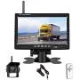Rimoody Wireless Backup Camera Kit with 7” Monitor for Car 12-24V Trucks,Cars,SUVs,Vans,Campers Reverse Rear View Camera Night Vision Waterproof Vehicle Backup Camera Parking System with Car Charger