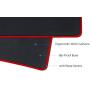 Large Gaming Mouse Pad XXL/Extended Mat Desk Pad/Mouse pad Long Non-Slip Soft Rubber Bottom Keyboard Pad/Mice Pads Mouse Desk Pad Stitched Edges Use for Laptop (Red Edge, 27''x12''x0.2'')