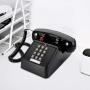TOPZEA Retro Corded Desk Phone, Single Line Desk Telephone Landline Telephone with Loud Ringer Old Style Desk Phone for Home and Office, Black