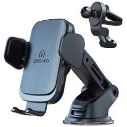 ZEEHOO Wireless Car Charger Mount with USB-C, 10W 7.5W Auto-Clamp Fast Wireless Charger Air Vent Phone Holder Compatible iPhone 11,11 Pro,11 Pro Max,XS Max,XS,XR,X, Galaxy S10 S9 S8,Note 10