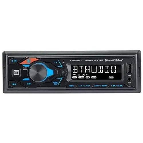 Dual XRM59BT Single-DIN in-Dash All-Digital Media Receiver with Bluetooth