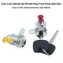 Door Lock Kit with Keys Fits for Toyota Tacoma 1995-2004 Front Driver and Passenger Side Cylinder 4 Set Replace 6905135070 69052-35070 DL-107 DL108R