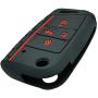 2Pcs Coolbestda Compatible with 2020 2019 2018 2017 VW Golf Alltrack Sportwagen GTI Tiguan Atlas POLO Skoda Octavia NBGFS12A01 Rubber 4buttons Flip Out Key Fob Case Keyless Remote Holder Protector