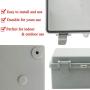 Sunnyglade ABS Plastic Dustproof Waterproof IP65 Junction Box Universal Durable Electrical Project Enclosure With Lock (3.9''x5.9''x2.8'')