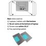 MOFT Invisible Slim Laptop Stand, Adhesive and Reusable, Adjustable Perfect Viewing Angles, Compatible with Laptops Up to 15.6''
