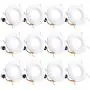 12 Pack 5/6 Inch LED Recessed Lighting, Baffle Trim, CRI90, 15W=100W, 1100lm, 5000K Daylight White, Dimmable Recessed Lighting, Damp Rated LED Recessed Downlight, ETL Listed 12 Pack 5/6 Inch LED Recessed Lighting, Baffle Trim, CRI90, 15W=100W, 1100lm, 5000K Daylight White, Dimmable Recessed Lighting, Damp Rated LED Recessed Downlight, ETL Listed
