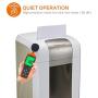 Bonsaii 120-Minute Heavy-Duty Paper Shredder, 8-Sheet Micro-Cut Shredder P-5 Security, Commercial Office Shredding Machine with 6 Gallons Wastebasket and 4 Casters, White (4S23)