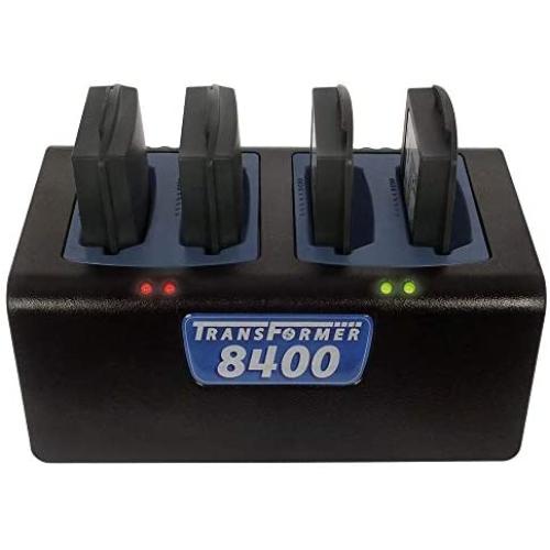 Transformer 4-Bay Battery Charger for Polycom/SpectraLink 8400 & 8440 Series Batteries. Power Supply Included