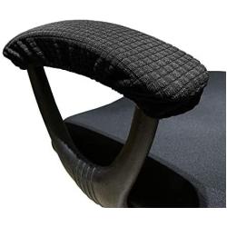 WOMACO Waterproof Office Chair Cover, Computer Office Chair Covers Water-Repellent Universal Boss Chair Covers Modern Simplism Style High Back Chair Slipcover (Black, Armrest Cover-15.7'')