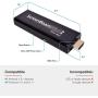 Actiontec ScreenBeam Mini2 Mobile Wireless Display Adapter with Miracast (SBWD60MBL01) - Mirror Phone Screen to HDTV, HDMI Connector, No Apps Required, Supports Select Microsoft & Android Devices