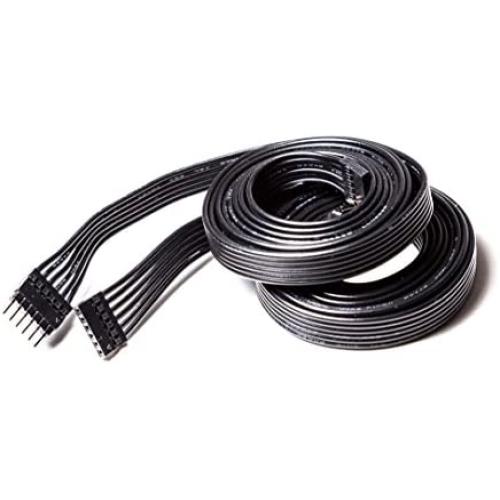 Litcessory Extension Cable for Philips Hue Lightstrip Plus (3.3ft, 2 Pack, Black)