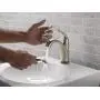 Delta Faucet Lahara Single Hole Bathroom Faucet Brushed Nickel, Touchless Bathroom Faucet, Diamond Seal Technology, Drain Assembly, Stainless 538T-SS-DST, 5.50 x 2.44 x 5.50 inches