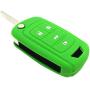 New Green 4 Buttons Key Cover for Flip Folding Key Case Cover Silicone cover for 2010 2011 2012 2013 2014 Camaro