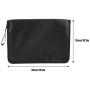 GLOGLOW 12 Pages Folder Briefcase Files Lock Organizer Fireproof Document Bag Organ Style with Zipper Certificates Keeping Safety Bag for Office
