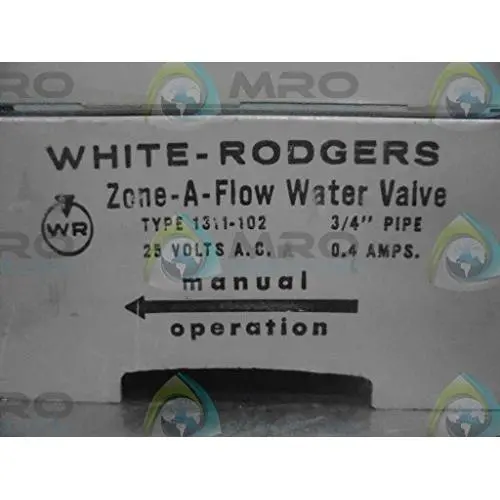 White-Rodgers 1311-102 3-Wire Hydronic Zone Valve, 3/4'' Tube, 24V