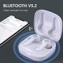 Wireless Earbuds, Upgraded Boltune Bluetooth V5.2 in-Ear Stereo Wireless Headphones USB-C Quick Charge Bluetooth Earbuds IPX8 40Hours Play Time-White