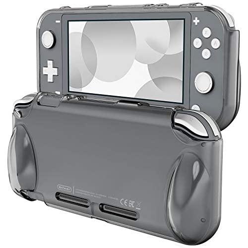 JETech Protective Case for Nintendo Switch Lite 2019, Grip Cover with Shock-Absorption and Anti-Scratch Design, Grey