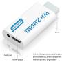 Wii to HDMI Converter,Output Video Audio Adapter HDMI Converter 1080P ,Wii HDMI Adapter with 3,5mm Audio Jack&HDMI Output Compatible with Wii, Wii U, HDTV, Supports All Wii Display Modes 720P, NTS