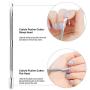 2PCS Cuticle Pusher and Cutter - Get Your Gel Nail Polish Off Quickly - Professional Cuticle Remover which You Can Do Nails at Home - Durable Pedicure Manicure Tools - for Fingernails and Toenails