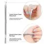 2PCS Cuticle Pusher and Cutter - Get Your Gel Nail Polish Off Quickly - Professional Cuticle Remover which You Can Do Nails at Home - Durable Pedicure Manicure Tools - for Fingernails and Toenails