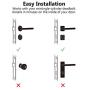 Smart Lock Front Door,Colzer Keyless Entry Electronic Door Lock Deadbolt,Auto Lock/Unlock/Key Share Great for Airbnb Vacation Rentals, Compatible to American Locks with Rechargeable Battery