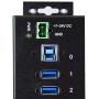 StarTech.com 10 Port USB 3.0 Hub - Industrial Grade - ESD/Surge Protection - Powered & Mountable USB Expander Hub (ST1030USBM),Black