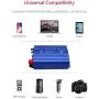 BESTEK 500W Power Inverter DC 12V to 110V AC Converter with 4.8A Dual USB Car Charger ETL Listed (Blue)