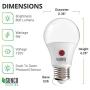 Sunco Lighting 6 Pack A19 LED Bulb with Dusk-to-Dawn, 9W=60W, 800 LM, 4000K Cool White, Auto On/Off Photocell Sensor - UL