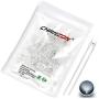 Chanzon 100 pcs 3mm White LED Diode Lights (Clear Flat Transparent DC 3V 20mA) Bright Lighting Bulb Lamps Electronics Components Indicator Light Emitting Diodes