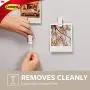Command Spring Clips, Quartz, 8-Clips (17089Q-8ES), Decorate Damage-Free