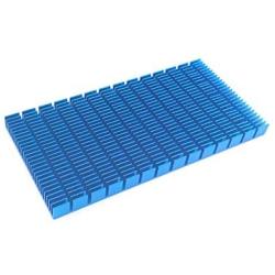 Aluminum Heat Sink 150 x 74 x10 mm/5.9 x 2.91 x 0.39 inch Heatsinks Module Cooler Fin Heat Board Cooling for Amplifier Transistor Semiconductor Devices Blue (2Pcs)