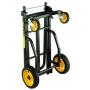 Rock-N-Roller R8RT (Mid) 8-in-1 Folding Multi-Cart/Hand Truck/Dolly/Platform Cart/34'' to 52'' Telescoping Frame/500 lbs. Frame Capacity, Black