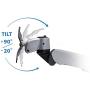 Mount-It! Expandable Two Monitor Computer Desk Mount Spring Arm Quick Release (MI-45116)