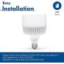 Hyperikon LED Light Bulb 120W=700W, High Efficiency Corn Bulb, Omnidirectional, E39 Base, UL, DLC, Daylight White, 4 Pack