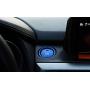 iJDMTOY 2pc Set Blue Aluminum Keyless Engine Push Start Button & Surrounding Decoration Ring Compatible With Mazda 3 6 CX-3 CX-5 CX-9 MX-5 w/Push Start Engine Feature