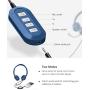 Mpow USB Headset (All-Platform Edition) with 3.5mm Jack, Stereo Computer Headset with Microphone Noise-Canceling, Skype Headphones w/Comfort-fit Earpad, Inline Volume Control for PC/Laptop/Cell Phone