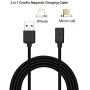 2 Pack CoolKo Newest Strongest Magnet 2.1 A, 5 Feet Black Magnetic Braided Cables Compatible for All A.pple Products & Micro USB Android Smart Phones & Tablets