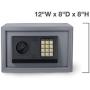 Neiko 61013 Digital Electronic Safe | Small Size | 12” 8” x 8” | Keyless Entry, 550 Cubic Inches