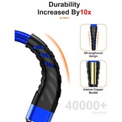 Long iPhone Charger Cable 10ft for [MFi Certified],(2 Pack) CyvenSmart 10 Foot Lightning Cable Fast Charging Cord 10 Feet for iPhone 11/11 Pro/11 Pro Max/XS/XS Max/XR/X/8/8 Plus/7/7 Plus-Blue