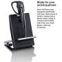Sennheiser D 10 USB ML - US (506418) Single-Sided Wireless DECT Headset, with Direct Softphone Connection, Noise Cancelling Microphone, and is Skype for Business Certified (Black)