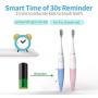 Kids Electric Toothbrushes Kids Electric Toothbrush Kids Sonic Battery Powered Toothbrush with Timer -1 Packing 2 Brush Head - Eletric Toothbrush Pink (Age 3-18)