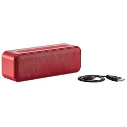 Amazon Basics 15-Watt Bluetooth Stereo Speaker with Water Resistant Design - Red